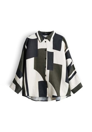 someday., RELAXED ABSTRACT PRINT - Overhemdblouse - midnight olive