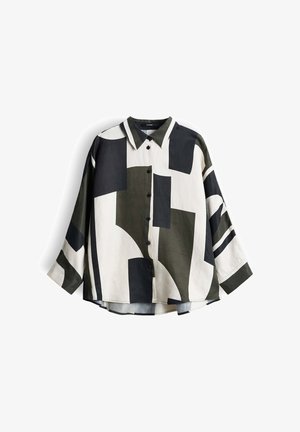 someday., RELAXED ABSTRACT PRINT - Overhemdblouse - midnight olive
