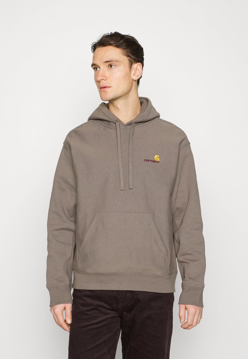 Carhartt WIP HOODED AMERICAN SCRIPT - Hoodie - teide/brown - Zalando.ie