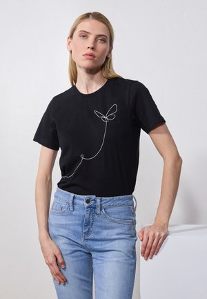 Anna Field Marškinėliai su spaudiniu - black