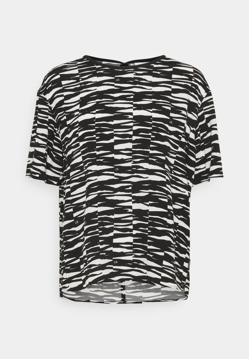 Calvin Klein Blusa - black/ecru