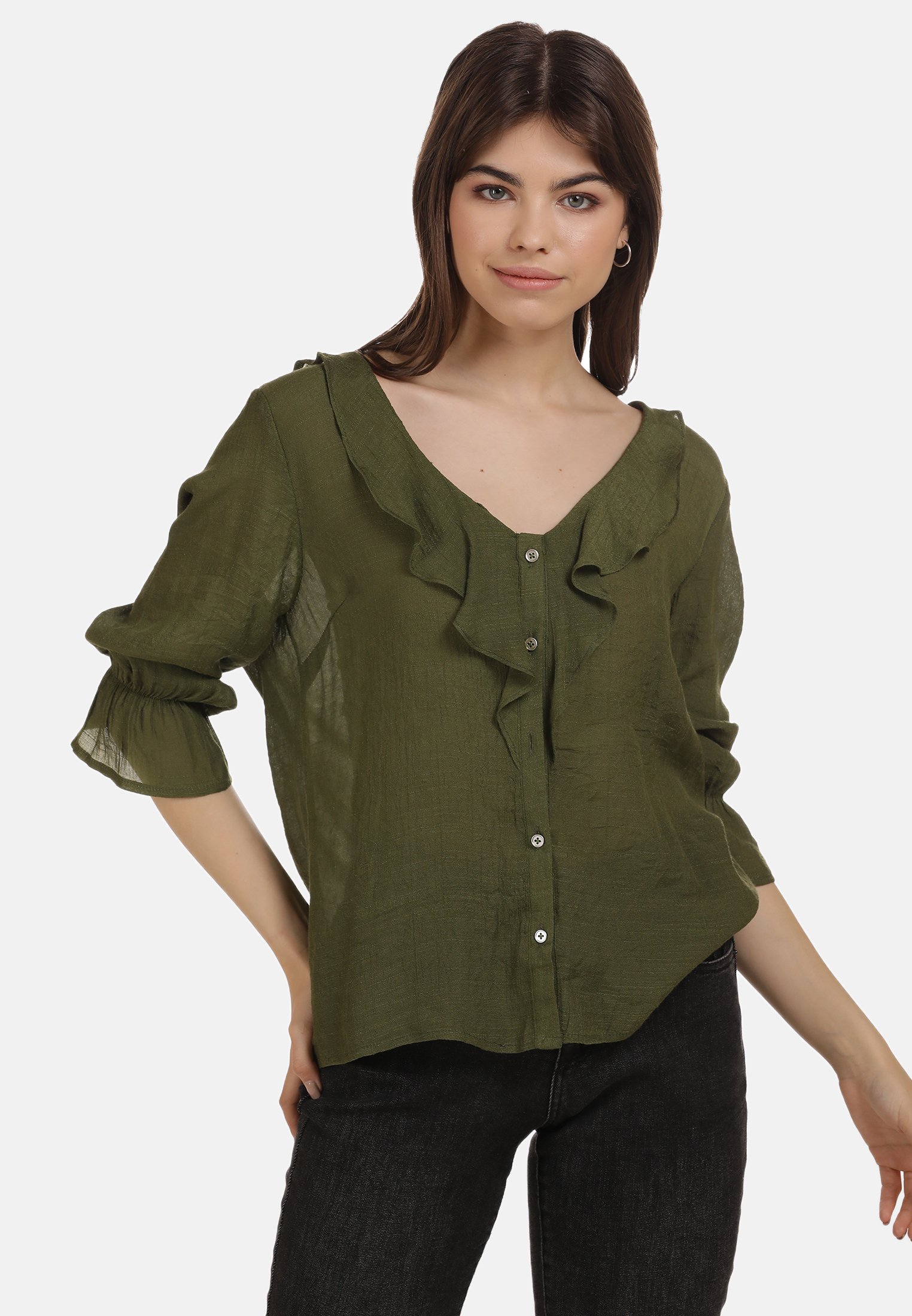 myMo BLUSE - Camicetta - oliv/oliva - Zalando.it