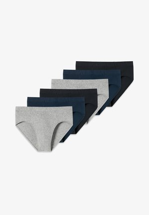 Schiesser 95/5 ESSENTIALS - COTTON - 6ER PACK MINI - Slip - grau blau schwarz
