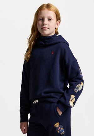 KNIT SWEATSHIRT - Mikina s kapucňou - refined navy