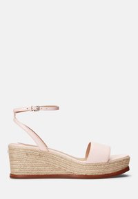 Lauren Ralph Lauren - LEONA NAPPA LEATHER ESPADRILLE - Espadrilky - pink opal Miniatura obrázku 1