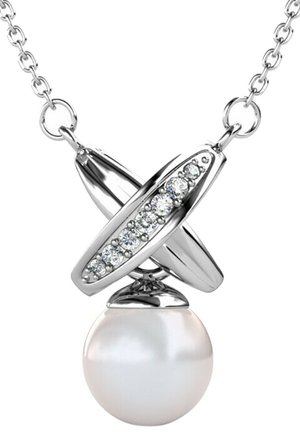 CHRIS PEARL - Ketting - argenté couleur / cristal