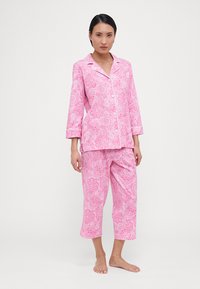 Lauren Ralph Lauren 3/4 SLEEVE CLASSIC NOTCH COLLAR - Σετ πιτζάμας - pink