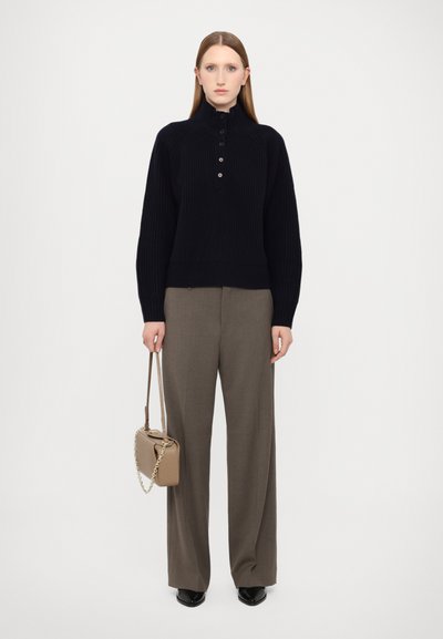 Filippa K BUTTONED COLLAR  - Jersey de punto - navy