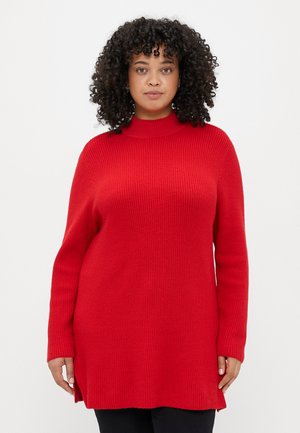 CARKATIA LOOSE HIGHNECK - Trui - salsa