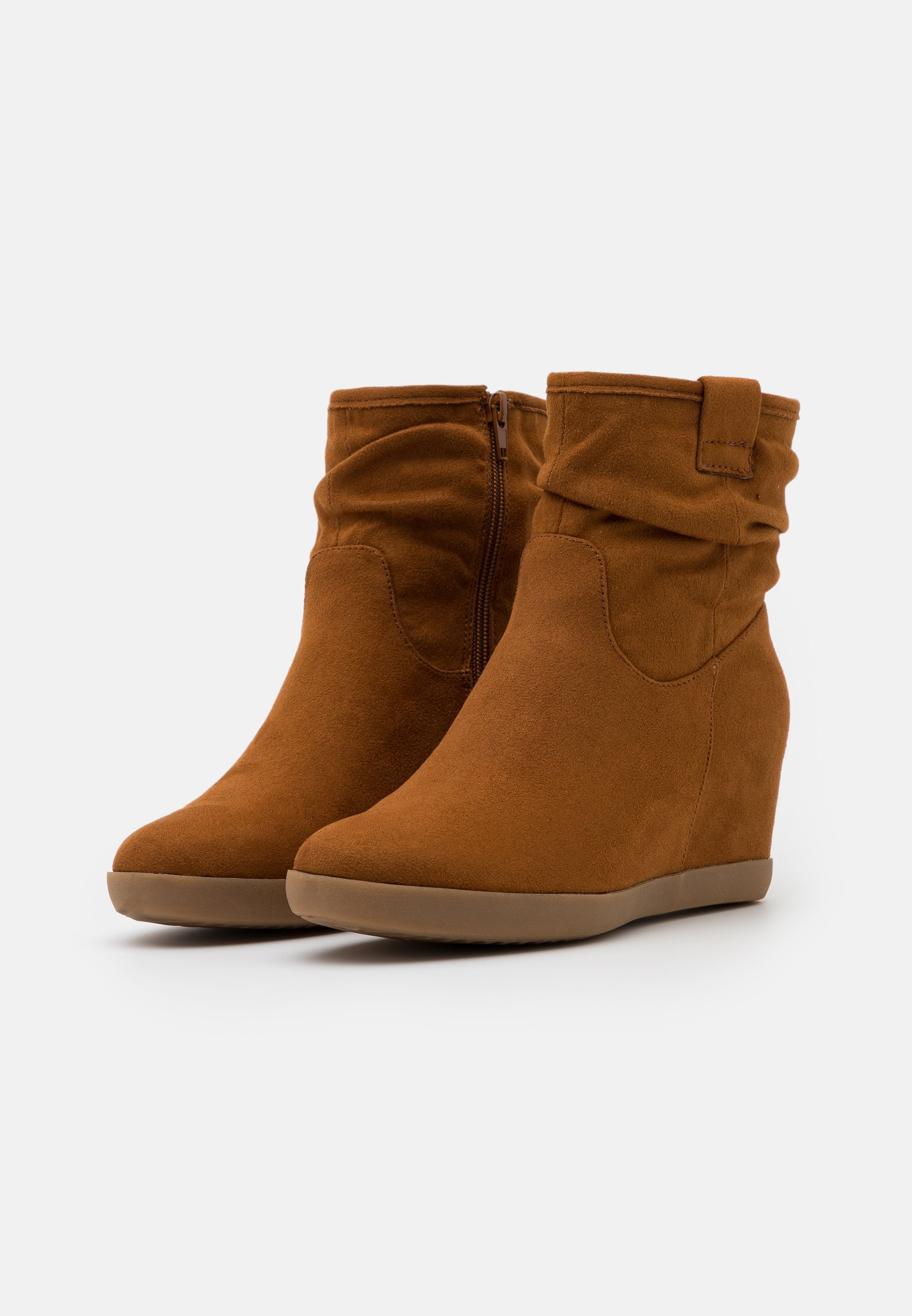 Anna Field WINTER BOOTIES HAWAI - Botines de cuña - cognac/coñac - Zalando .es