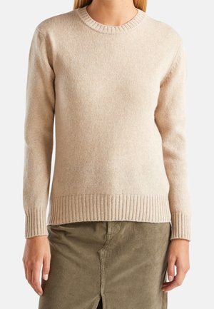 Striktrøje - beige
