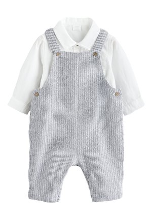 REGULAR FIT-SET - Salopete - grey white