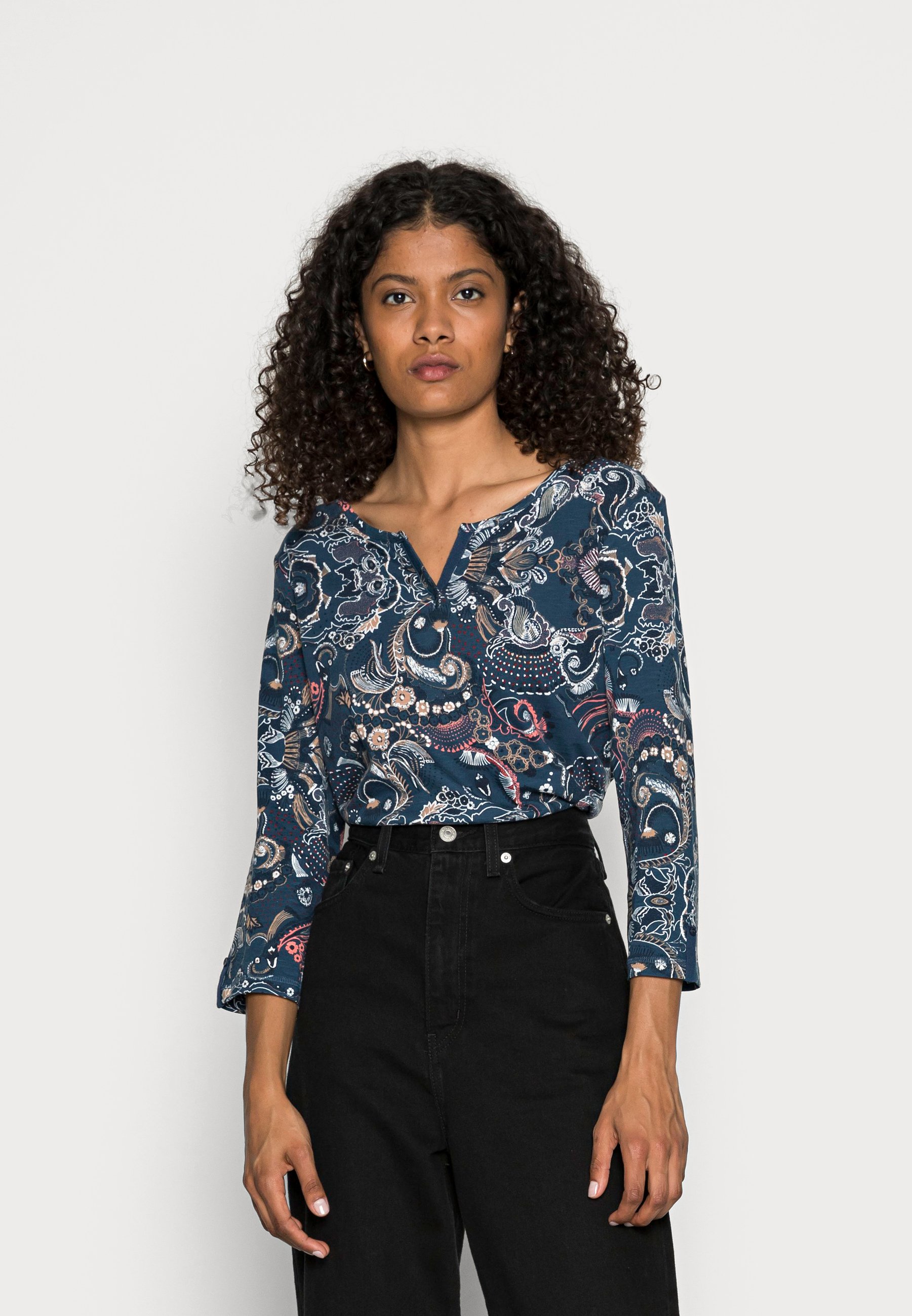 TOM TAILOR Maglietta a manica lunga - blue apricot design/multicolore -  Zalando.it