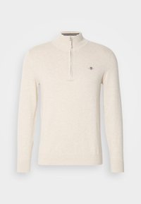 CLASSIC HALF ZIP - Pulover - light beige melange