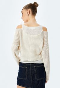Koton TEXTURED - Strickpullover - beige