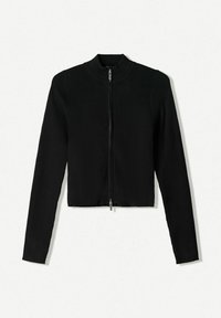 Bershka Vesta na kopčanje - black