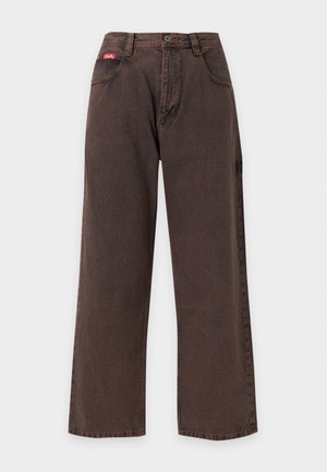 Quiksilver, PANT - Jean baggy - black tint brown