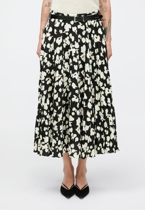 RUNA SKIRT PRINTED - Fustă plisată - black