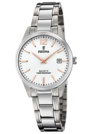 Montre - weiß silberfarben