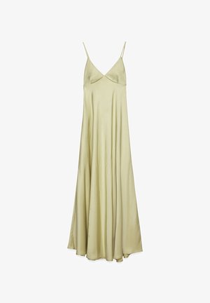 NA-KD TIE BACK VOLUME - Vestido de fiesta - light green
