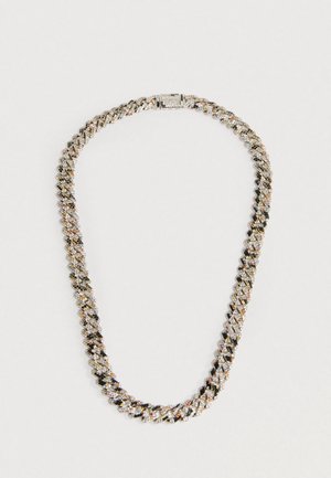 GLITCH MINI PRONG PAVE NECKLACE - Náhrdelník - white/glitch/silver-coloured
