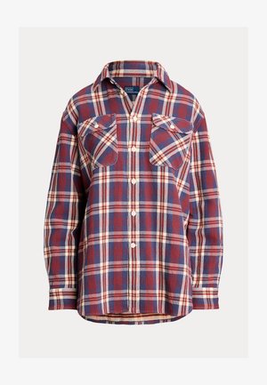 Polo Ralph Lauren PLAID COTTON TWILL WORKSHIRT - Paitapusero - lava/yellow multi