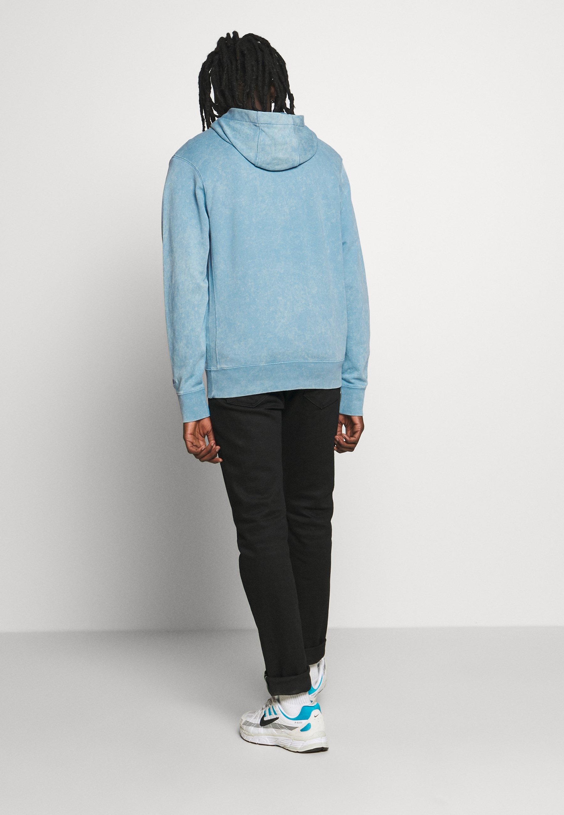 originals repeating light blue hoodie