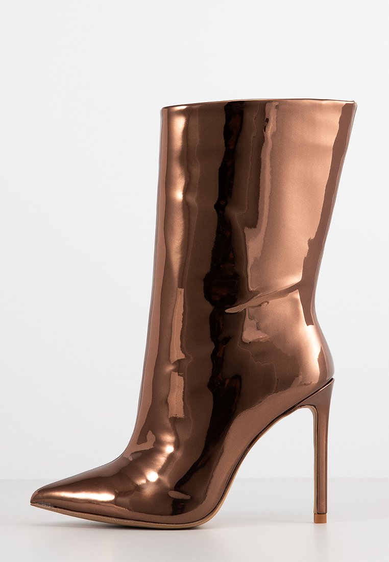 ALDO Enkellaarsjes met hoge hak brons