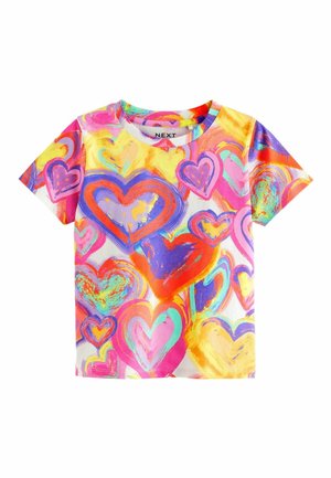 T-shirt print - bright hearts