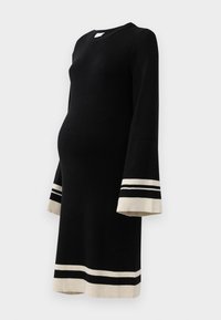 SOLA DRESS - Abito in maglia - black/birch