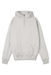 LOGO  - Mikina s kapucňou - washed pure grey/white gum