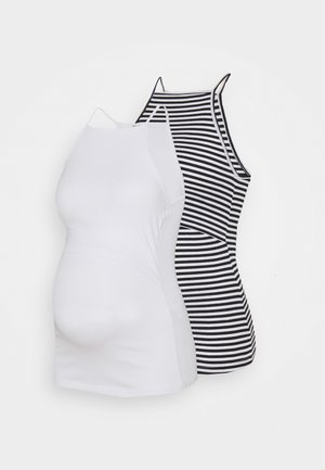 2 PACK - Toppe - white/black