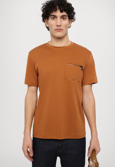 MCM ZIP INTERLOCK  - T-shirts basic - cognac
