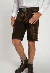 JP1880 LEDERHOSE KURZ TRACHT - Shorts - dark brown