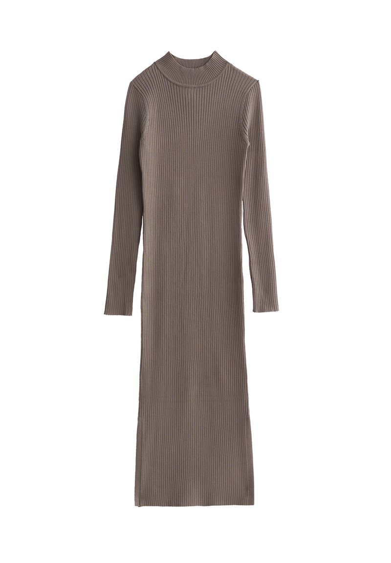 New Look Gebreide jurk bruin