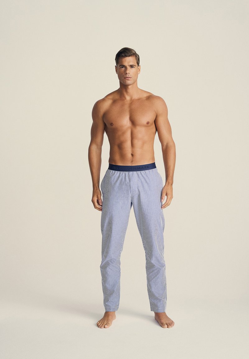 JBS OF DENMARK - OF DENMARK SEERSUCKER PANT - Pyjamasbyxor - light blue, Förstora