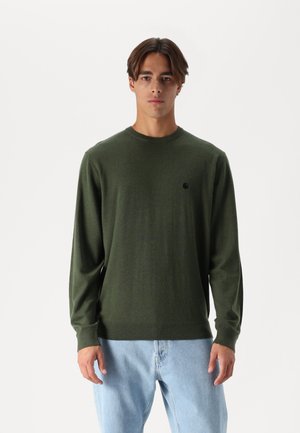 Carhartt WIP MADISON SWEATER - Jersey de punto - tarragon/black