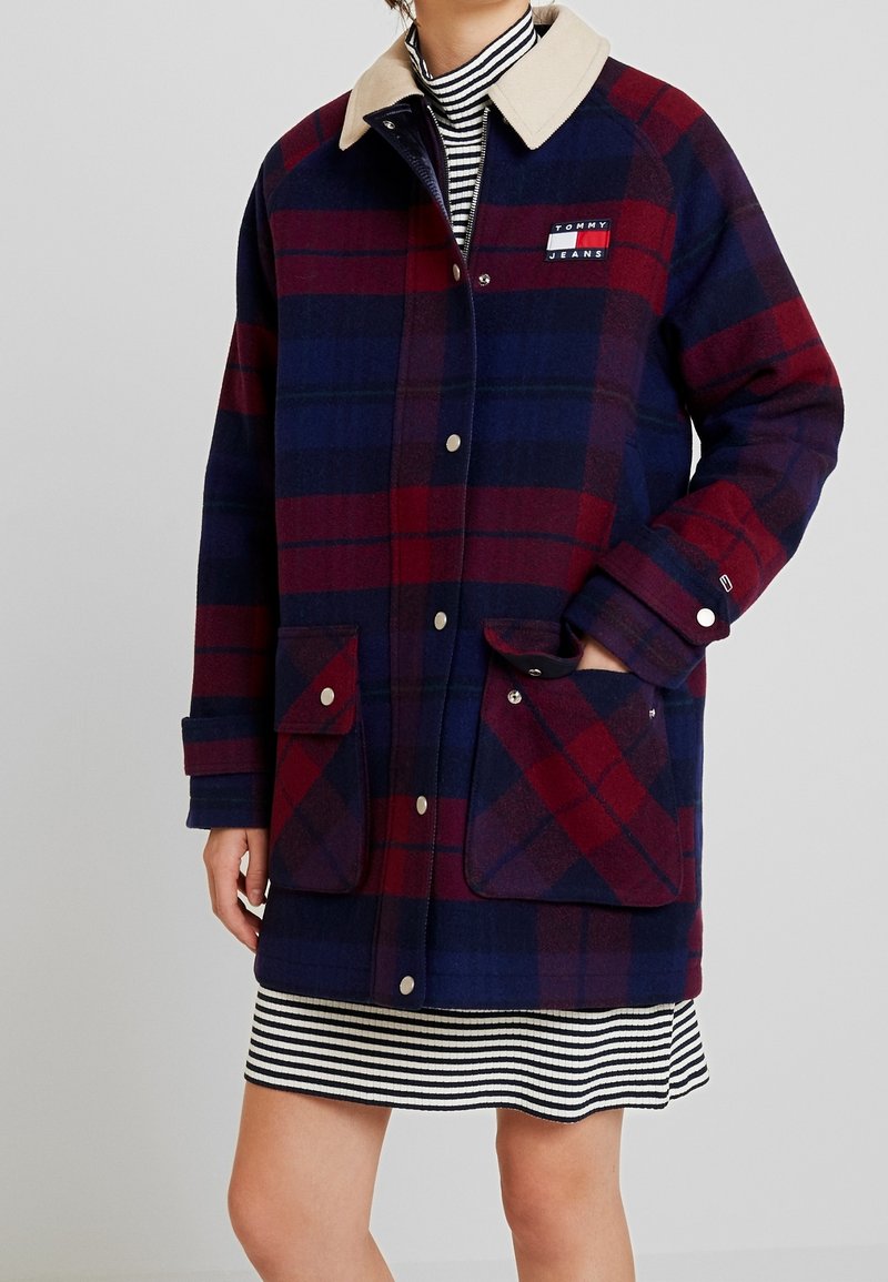 Tommy Jeans Klasický kabát - dark blue