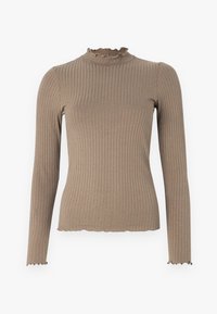 HIGHNECK NOOS - Long sleeved top - walnut