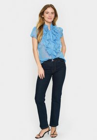 Saint Tropez LILJA CRINKLE - Bluza s gumbima - provence drea dot