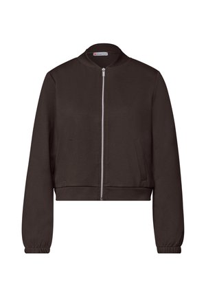 Street One, LANGARM JACKE IM VERKÜRZTEN SCHNITT - Sweat zippé - black coffee