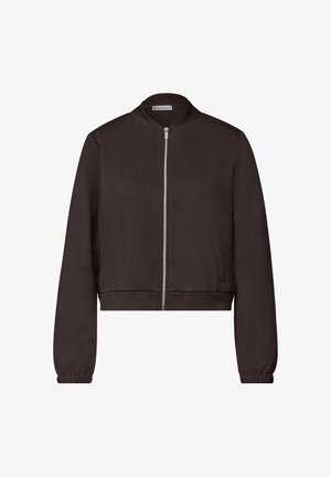 Street One, LANGARM JACKE IM VERKÜRZTEN SCHNITT - Sweatjakke - black coffee