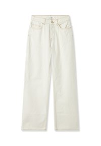 Terranova CON CUCITURE A CONTRASTO - Jeans baggy - bianco lana