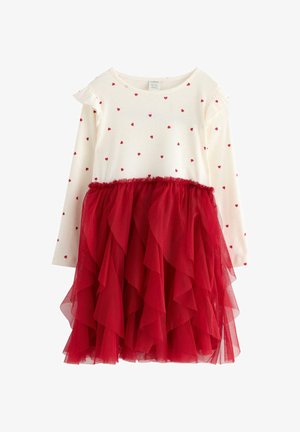 LONG-SLEEVED - Freizeitkleid - dark red