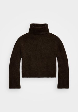 Polo Ralph Lauren WOOL CASHMERE ROLL NECK JUMPER - Trui - dark brown