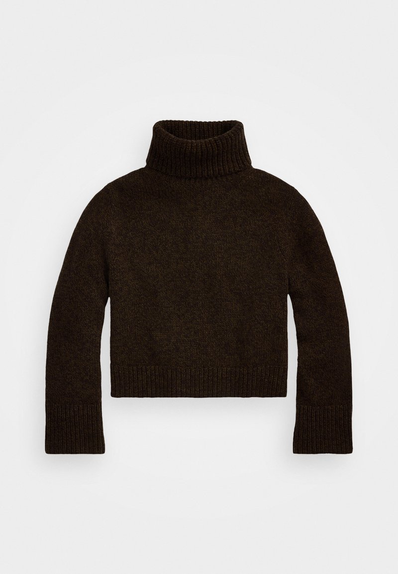 Polo Ralph Lauren WOOL CASHMERE ROLL NECK JUMPER - Strickpullover - dark brown