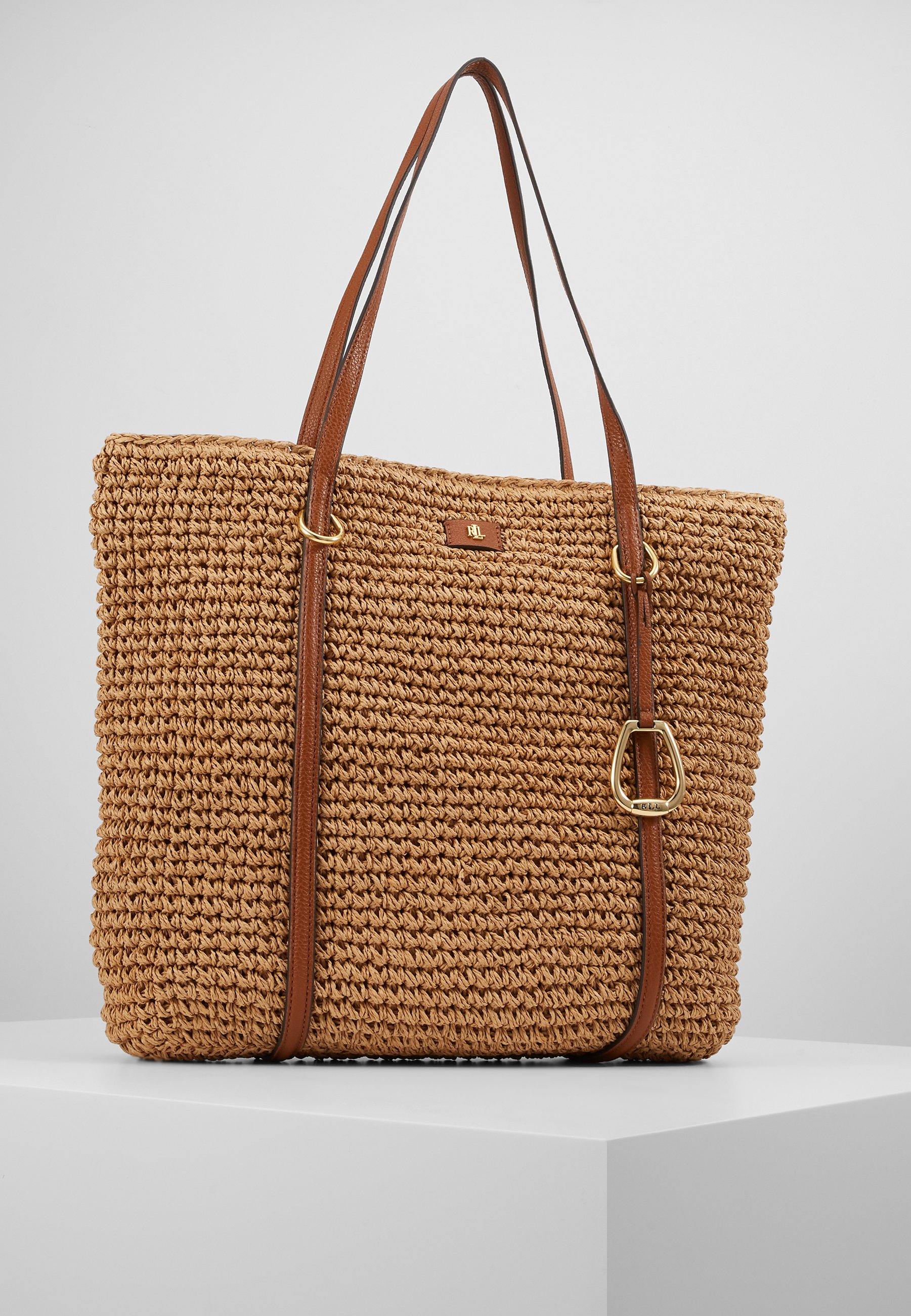 ralph lauren straw tote bag