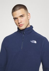 The North Face GLACIER 1/4 ZIP - Fleecová mikina - summit navy