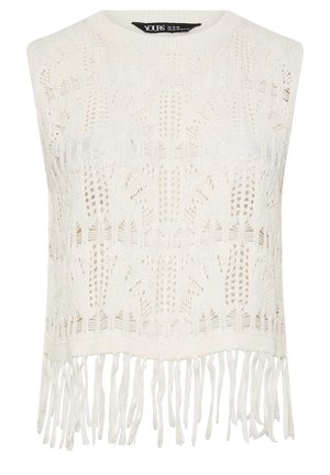 Yours Clothing CROCHET  - Top - white