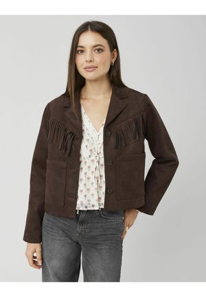 À FRANGE - Blazer - marron foncée